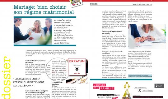 ERRATUM - Magazine BIENS N°85 - Novembre 2020